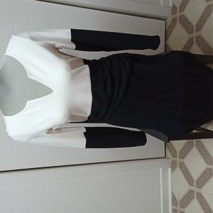 Katherine Barclay black and white dress Size S